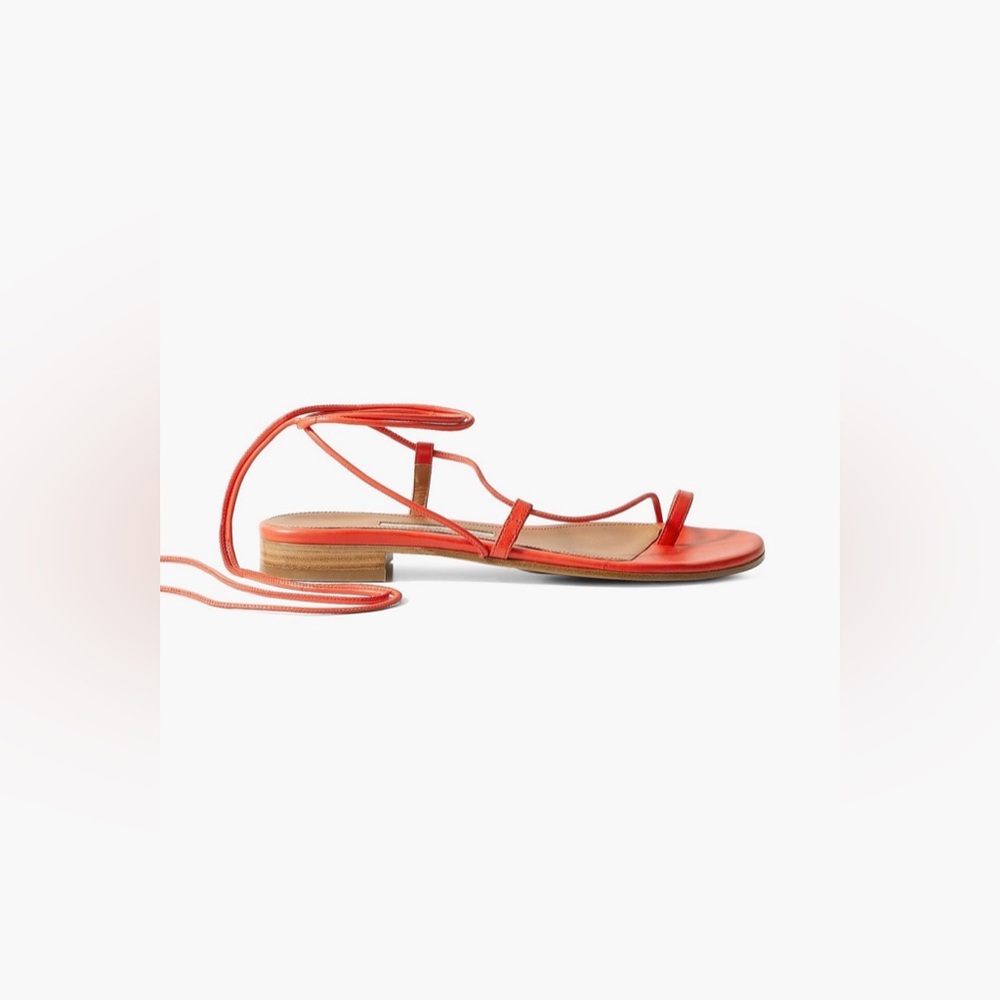 NEW Emme Parsons Susan Leather Sandals Red Size 36